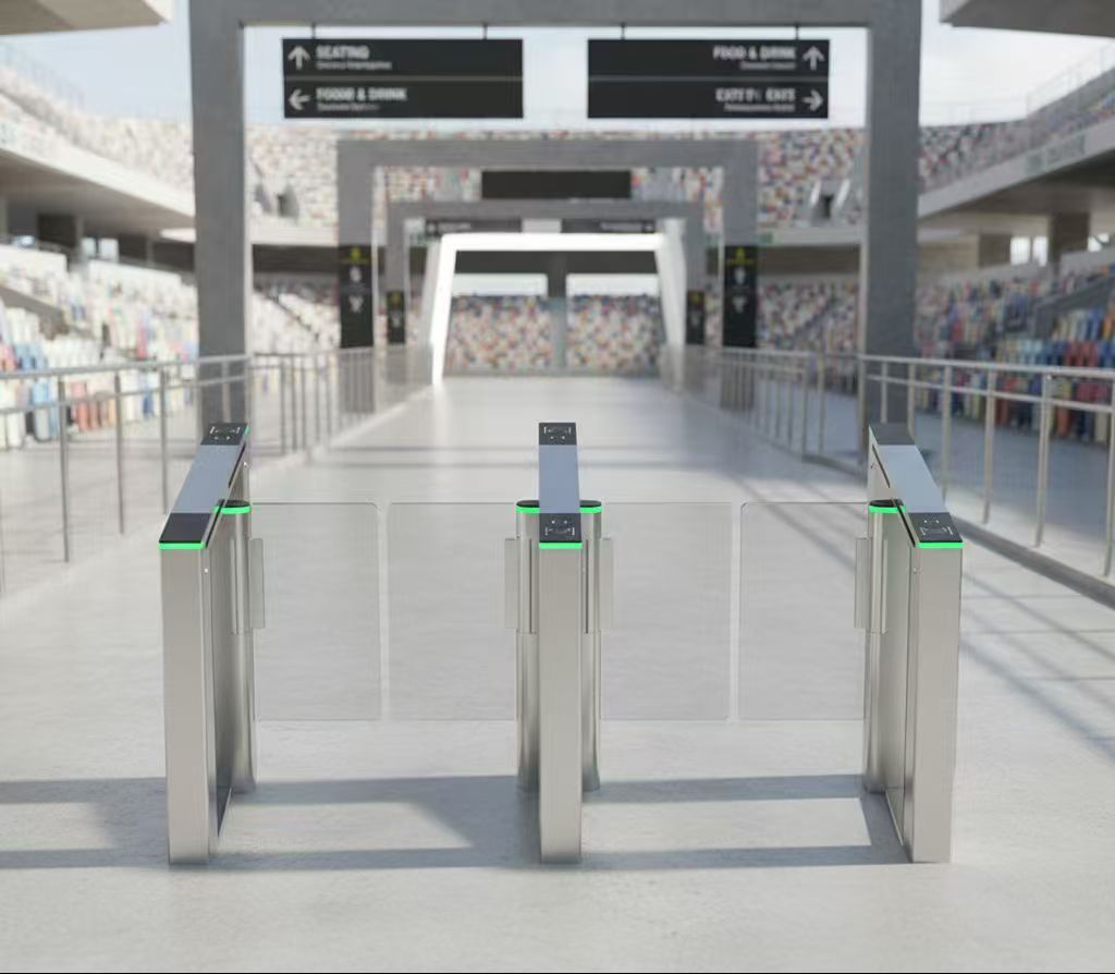 Поворотные турникеты с распознаванием лиц и вен ладони для надежного контроля доступа
