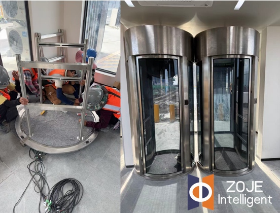 ZOJE AB-Type Glass Full-Height Turnstile